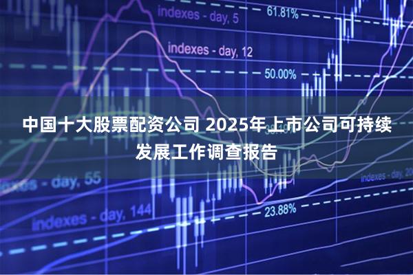 中国十大股票配资公司 2025年上市公司可持续发展工作调查报告